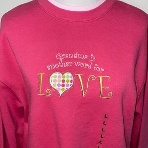 NWT  SIZE LARGE GRANDMA IS ANOTHER WORD FOR LOVE  sweatshirt